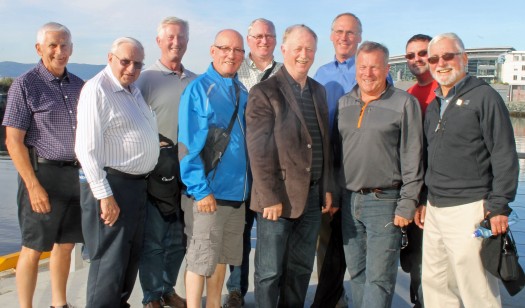 Thanks to New Brunswick Minister of Agriculture, Aquaculture and Fisheries Rick Doucet and Nova Scotia Minister of Fisheries and Aquaculture Keith Colwell for joining us on our on-the-water Norway tour. They are pictured here with our municipal and First Nations representatives.